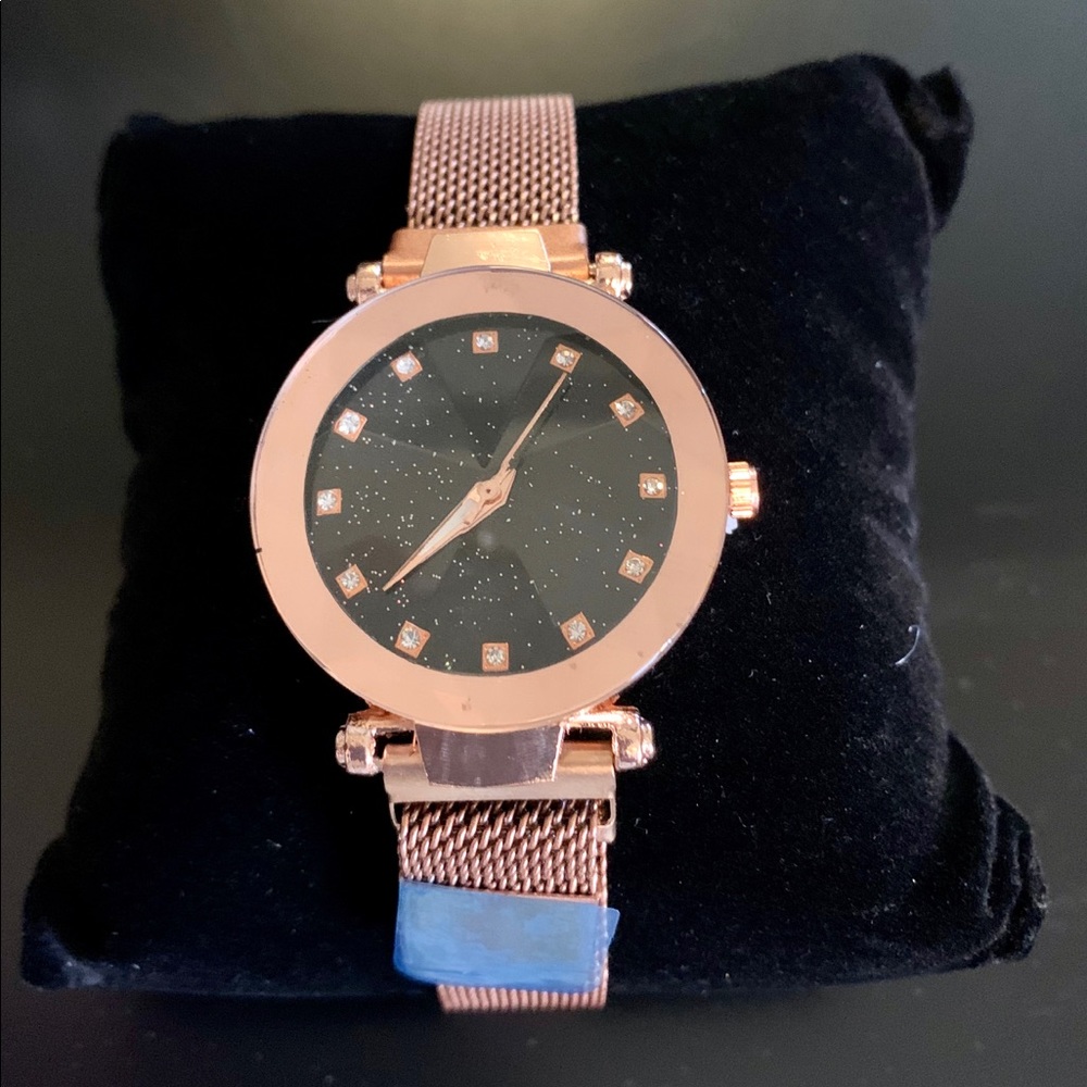 Gold & Crystal Watch
